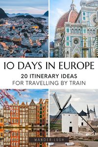 Europe train travel itinerary | Europe train travel route | Europe itinerary 10 day | Europe travel | Europe by train | Europe by rail | Eurail itinerary | travel Europe | Europe train routes