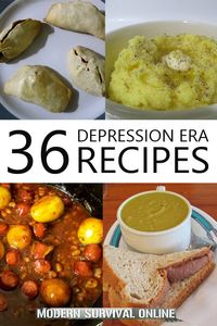 These recipes from the Great Depression aren't only sustainable, they're also delicious! #recipes #survivalfood