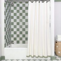 Custom Shower Curtains with Trim Options - Pepper Home