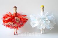 Pom Pom Fairy Peg Dolls