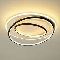 Simple Style Ring Flush Mount Lamp Metallic Bedroom Ceiling Flush Moun