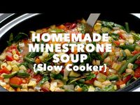 Healthy, homemade minestrone soup made in the slower cooker tastes way better than The Olive Gardens! This Minestrone recipe is filled with nutrition.