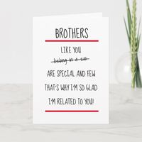 Funny Brothers Cheeky Verse Birthday Card - tap/click to get yours right now! #Card #funny #happy #birthday #brother, #male