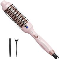 Amazon.com: Wavytalk Thermal Brush, 1 1/2 Inch Ionic Heated Round Brush Creates Blowout Look, Thermal Round Brush Makes Hair Shinier & Smoother, Dual Voltage, Easy to Use (Pink) : Beauty & Personal Care