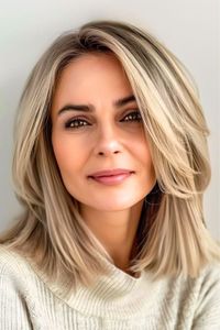 33 Chic Medium-Length Hairstyles for Women Over 50 - The Hairstyle Edit