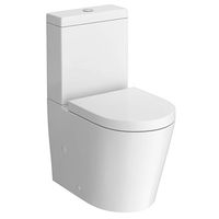 Arezzo BTW Close Coupled Toilet with Soft Close Top-Fixing Seat | Victorian Plumbing UK