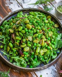 Pea & Edamame + Baby Potatoes and Green Bean Salads – Happy Skin Kitchen