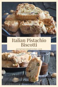 Pistachio biscotti are crunchy, nutty cookies perfect for dunking in coffee or tea. This recipe is made the Italian way - simple and delicious. Make them for you or to share with family and friends. They keep well at room temperature and are great for gifts.