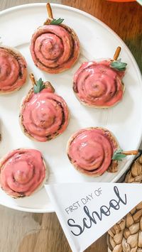 Love Always, Alyssa | Treat your little one to a fun First Day of School treat with this easy breakfast idea - Cinnamon Roll Apples! 🍎 • Pick up a pack of… | Instagram