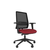 Deluxe black mesh back task chair with fixed height posture curved backrest

Height adjustable lumbar panel
Synchronised body responsive mechanism
Single lever control
Four position lockable tilt
Integral 50mm travel seat slide
Detachable Seat Pads
Optional Height and Depth Adjustable Arms
Choice of black or white frame & arms
Seat Dimensions: Height: 450-550mm Width: 500mm Depth: 460-520mm
Back Dimensions: Height: 560mm Width: 440mm