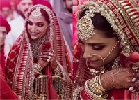 18 Ideas To Steal from Deepika & Ranveer's Wedding! Indian jewelery bollywood. #indianwedding #indianjewellery #bridaljewelry