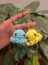 Crochet keychain supplies Amazing crochet key chain ideas || Easy crochet watermelon keychain pattern