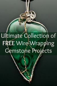 If you like wire wrapping, then you'll LOVE these 3 FREE gemstone wrapping projects! If Wire wrapping is a jewellery making skill you wish to learn then we have pinned lots of tutorials for you