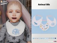 Animal Bib ~ Infant 🐘💞 | Patreon