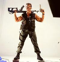 Promo Foto Arnold Schwarzenegger as John Matrix in Commando ,1985 .