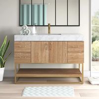 Wade Logan® Annice 48" Single Bathroom Vanity Set & Reviews | Wayfair