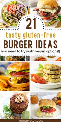 Savor the best homemade gluten-free burgers with these easy & delicious recipes! From classic gluten-free beef burgers to gluten-free turkey burgers, there’s something for everyone. These gluten-free burger recipes are healthy and perfect for both family dinners and backyard barbecues | Clean Eating Recipes | Gluten-Free Easy Meals | Easy Gluten-Free Recipes | Healthy Recipes | Gluten Free Food and Drink | Lunches and Dinners | Healthy Living | Celiac Disease | Gluten-Free Diet Tips & Tricks