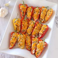 Sausage Stuffed Mini Peppers