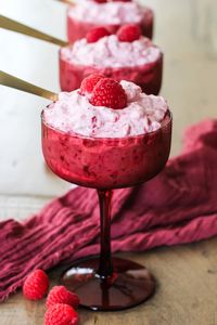 This Cupid's Cloud Valentine's Day Dessert is a simple and delicious whipped cream and raspberries dessert that's perfect for love day! Ready in minutes.