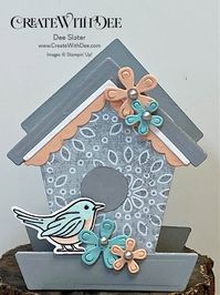 Country Birdhouse Treat Holder for Ferrero Roche Candy. #countrybirdhouse #stampinup