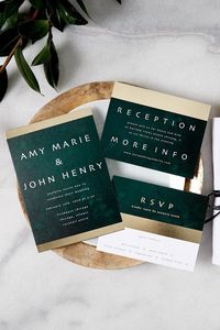 Show off your sophistication with these NEW elegant wedding invitations