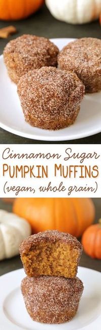 I would use Vegan Butter instead of butter tho!!! ---Cinnamon sugar pumpkin muffins lightly sweetened with maple syrup {vegan, dairy-free, and 100% whole wheat}