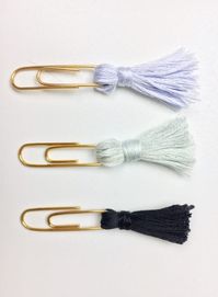 DIY Tassel Paperclip Bookmarks - Cassie Scroggins