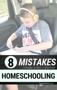 8 mistakes I made when I started Homeschooling and how you can avoid them! I wish I had known them before but I hope they can help you in your homeschool now!