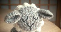 Still in the spirit of the sheep, I couldn't resist making a little bobble version.  I love bobbles.  They are easy but gobble up the yarn s...