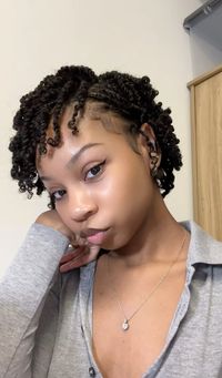 Mini twists, short hair, natural hair, black girl