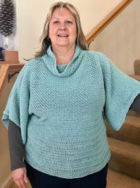 PLUS SIZE 1X-2X Woman's Pullover Crocheted Aqua Sweater - Etsy