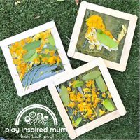 DIY Sticky Nature Collage - Play Inspired Mum