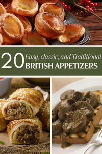 Discover easy, traditional British appetizers, perfect for parties and inspired by classic British pubs. Enjoy festive favorites like Downton Abbey themed starters to British Christmas treats.