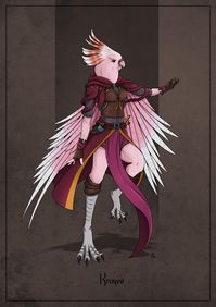 Kruqee - Aarakocra Bard by SilkyNoire on DeviantArt