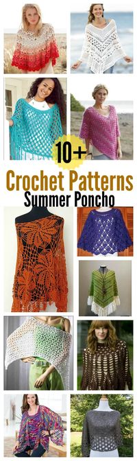 10+ Summer Poncho Crochet Patterns