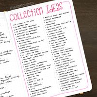 Bullet Journal Collections 101: The What, Why, How & 550+ Bujo Collection Ideas! | Archer and Olive