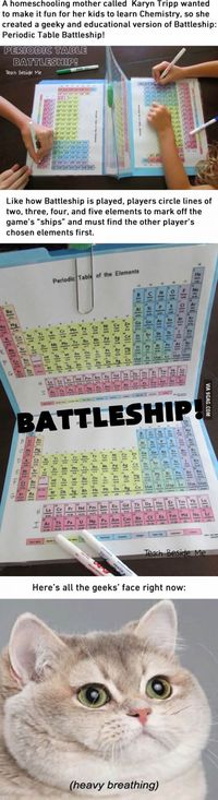 I'd have loved Chemistry a lot more with this Periodic Table Battleship