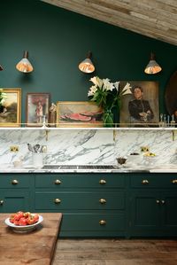 Best Hunter Green Kitchen Like Ever | Jessica Brigham | Magazine Ready for Life | Modern Kitchen Design | Green Kitchen Cabinets