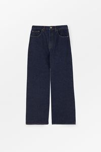 Wide leg jeans - Indigo blue denim – Skall Studio UK