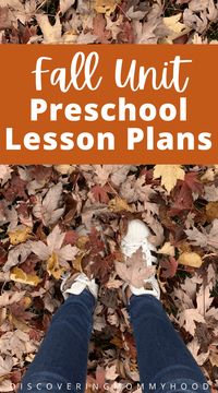 Fall Lesson Plan for Preschool at Home - Discovering Mommyhood