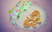 Crochet Butterfly Applique