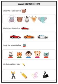 Kindergarten worksheet - Before,After and between