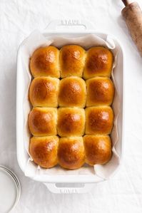 Soft, fluffy, and buttery, these homemade brioche rolls are super easy to make and only call for 7 simple ingredients! These buttery rolls are the perfect complement to any meal!