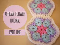 Learn how to crochet the African Flower following a free step by step pattern and two part video tutorial.