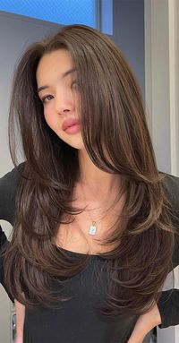 sable brown hair color, layered haircut, hair color, hair color, hair color ideas, hair color trends, hair color trends 2024, bronde hair, blonde hair, brunette hair