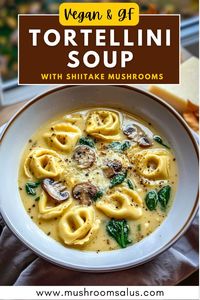 This is the best Vegan & Gluten-Free Tortellini Soup featuring earthy shiitake mushrooms in a creamy coconut milk broth. Perfect for cozy nights, this healthy, dairy-free, and beginner-friendly recipe brings comfort and bold flavors to the table. Simple to make, it’s an easy go-to for any plant-based diet. Try it now for a delicious twist on classic tortellini soup!