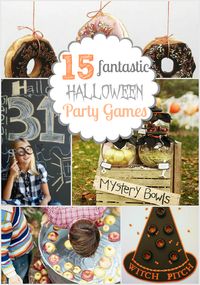 15 Fantastic Halloween Party Games game: pumpkin darts or witch toss craft: make your own mask