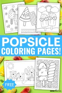 Are you looking for some fun and free Popsicle coloring pages to keep your kids entertained? Look no further! We have a wide variety of Popsicle coloring pages to choose from, all of which are free to download and print. Great easy kids activity!