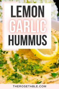 How to make homemade lemon garlic hummus