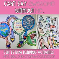 Help your students showcase just how awesome they are with these two self esteem craftivities. The "All About Me" hangable craftivity gives students a chance to showcase what they think is awesome about themselves. Due to the collaborative design of the craftivity, it also gives other students the chance to compliment and inspire one another. The "What Do You See" crafivity allows students to build their self esteem as they think about what they think of themselves and their future. Click the pr